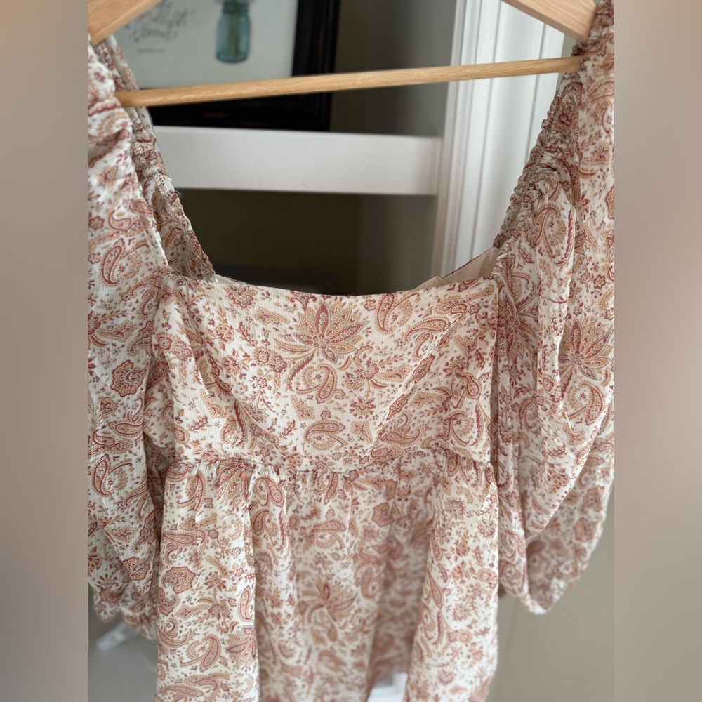 Altar’d State Paisley Blouse Sz M